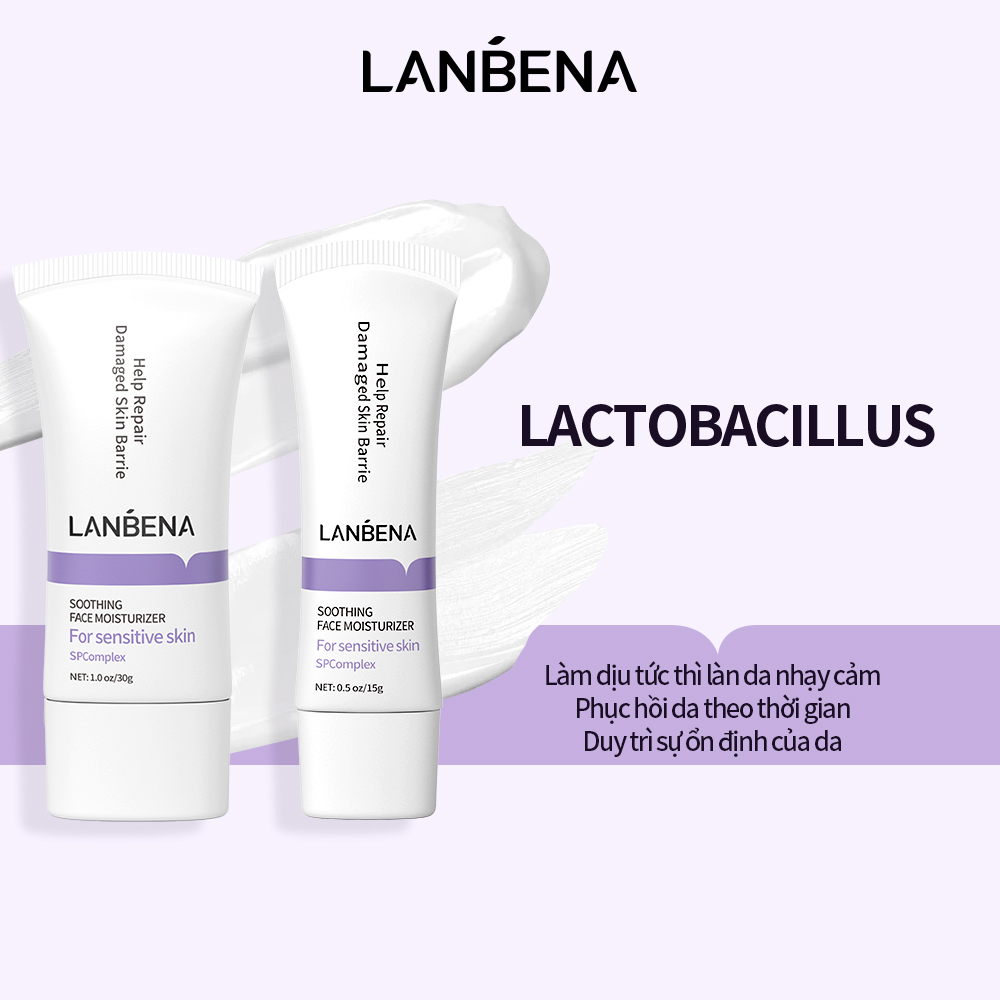 LANBENA Kem Mặt Soothing Kem Dưỡng Ẩm Cấp ẩm Làm Trắng Kiểm Soát Dầ Dưỡng Ẩm Dưỡng Da Kem Dưỡng Da Chăm Sóc Da Soothing Facial Cream Whitening Moisturizing