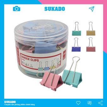 Kẹp bướm giấy Deli Màu kim loại nhỏ nhiều kích cỡ SUKADO