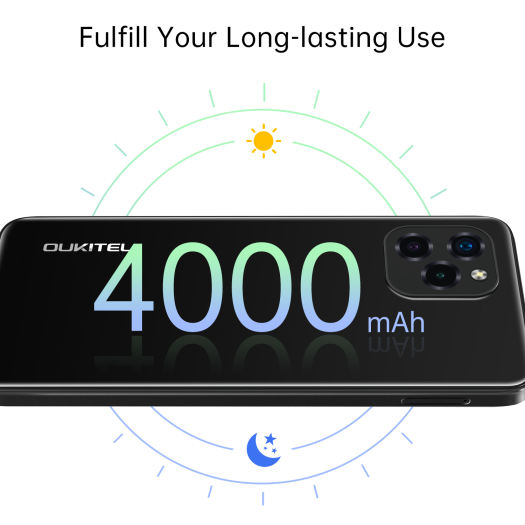 OUKITEL C21 PRO Android 11 6.39'' HD + 21MP Camera ba phía sau Điện thoại di động Pin 4000mAh 4GB + 64GB 256GB Có thể mở rộng 4G Hai SIM Điện thoại thông minh nhận dạng khuôn mặt / vân tay