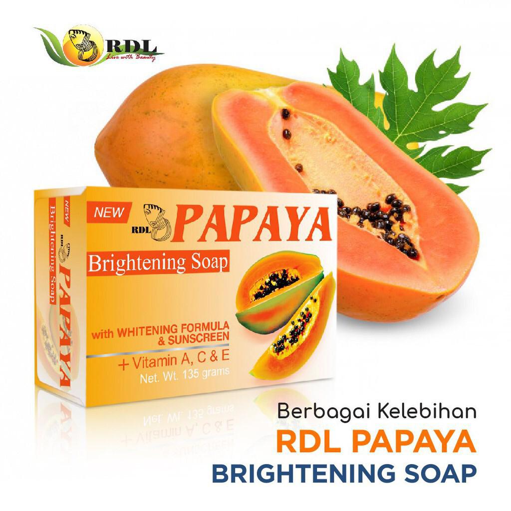 Sabun Papaya RDL 135 Gram 100% Original / Sabun Pepaya Besar