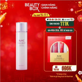 Nước Cân Bằng Làm Sáng Da AHC Peony Bright Clearing Toner 150Ml