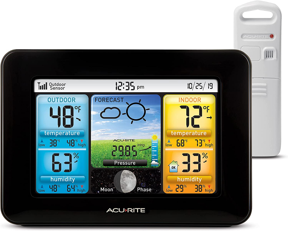 Acurite 01080M Pro Accuracy Temperature and Humidity Gauge with Alarms