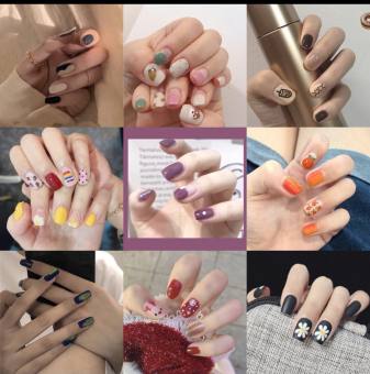 2 Set 28 miếng dán móng tay, có hơn 40 mẫu miếng dán móng tay 3D cho bạn lựa, miếng dán móng tay cute