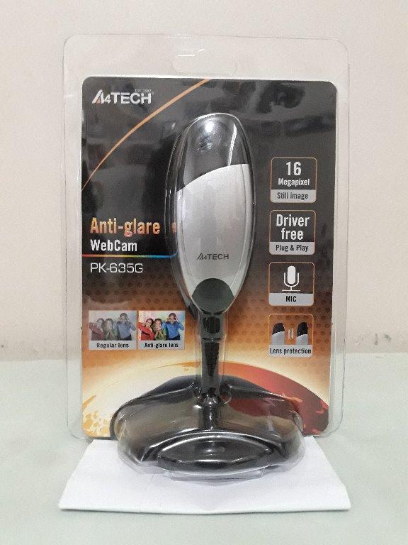 Webcam máy tính a4tech pk-635g chống chói xoay 360 độ tích hợp micro - hàng chính hãng
