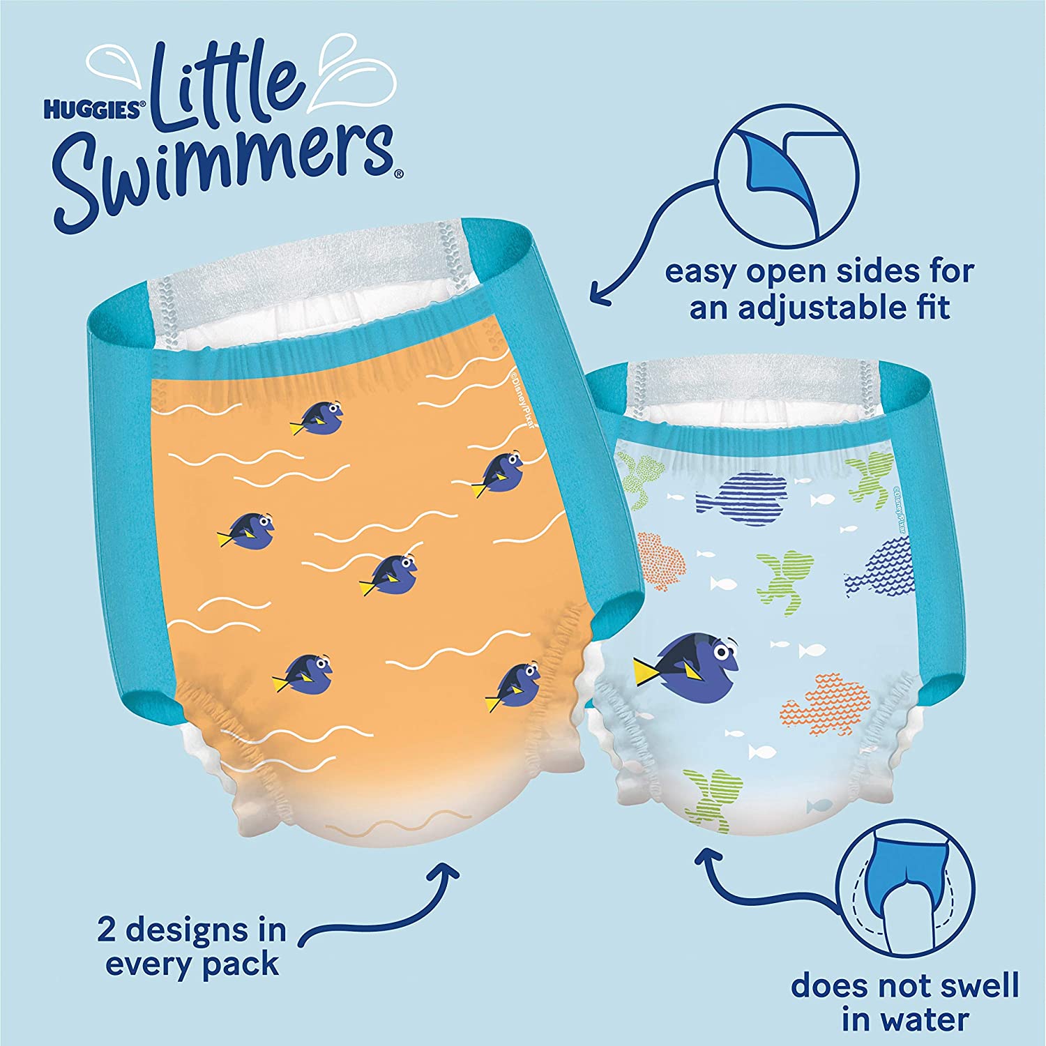 (Tách lẻ) Tã/Bỉm quần bơi đi biển cho bé USA Huggies Little Swimmers Swim Diapers Size SML
