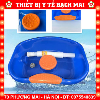 Chậu Gội Đầu Tại Giường Cho Người Già, Bà Bầu, Bệnh Nhân, Trẻ Em - Có Đệm Cao Su Đầu, Cổ Êm