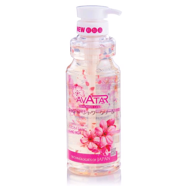 Gel tắm jojoba bông hoa thơm mịn da avatar jojoba shower gel 900ml