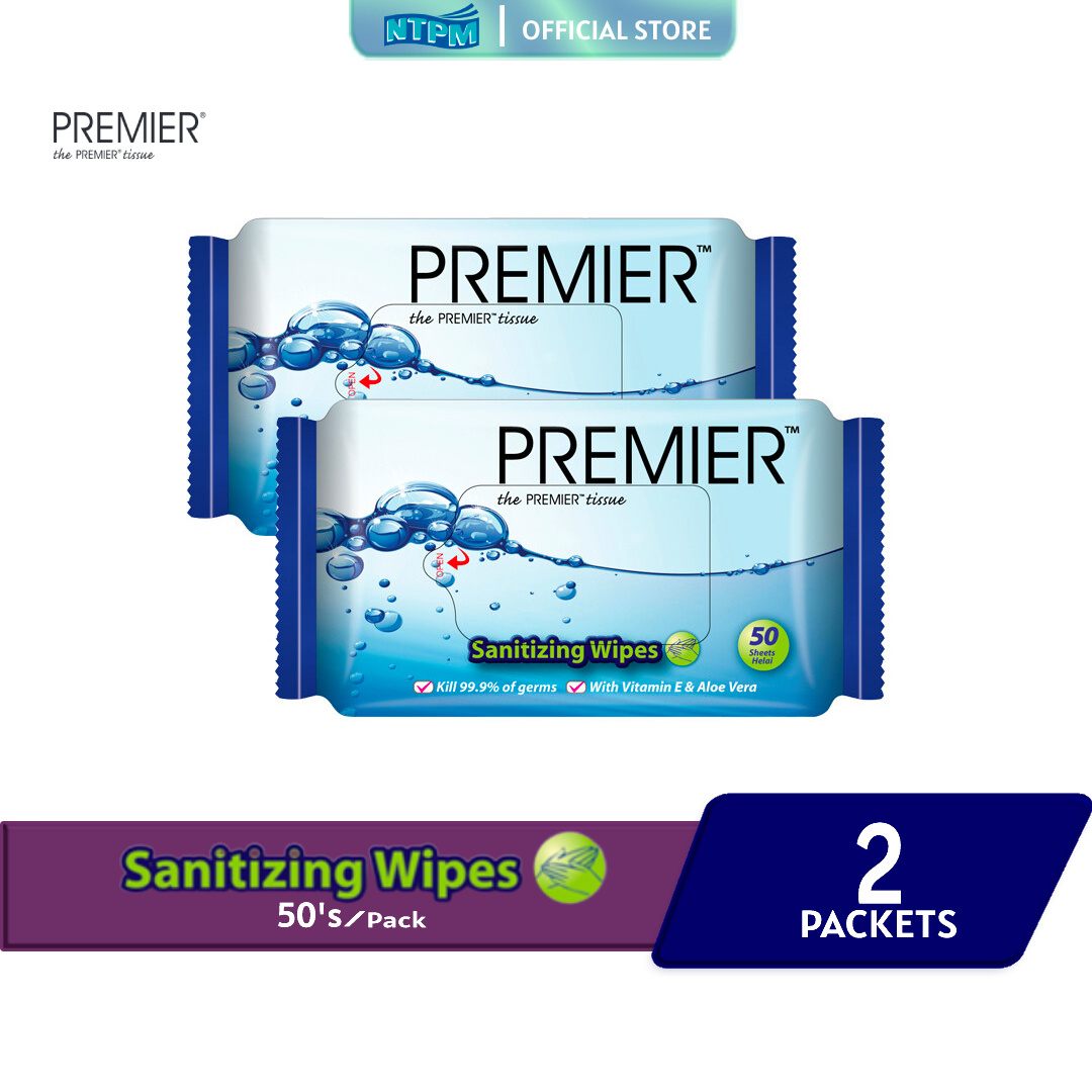Premier Sanitizing Wipes 50's x 2pkts