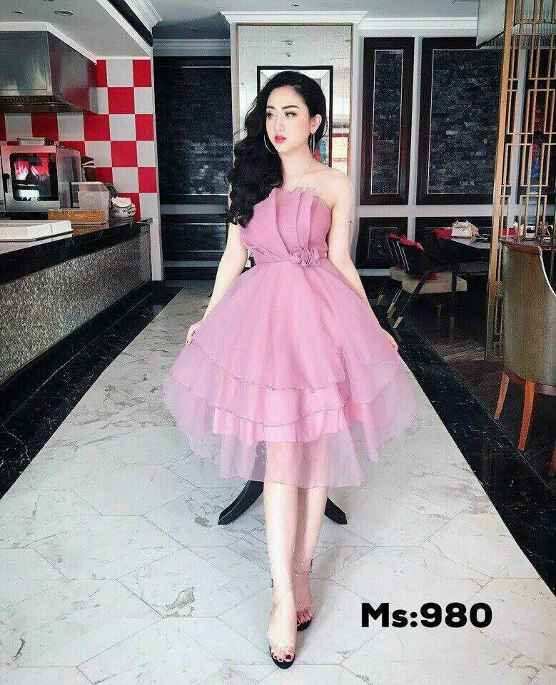Đầm cúp ngực ba tầng siêu xinh thời trang