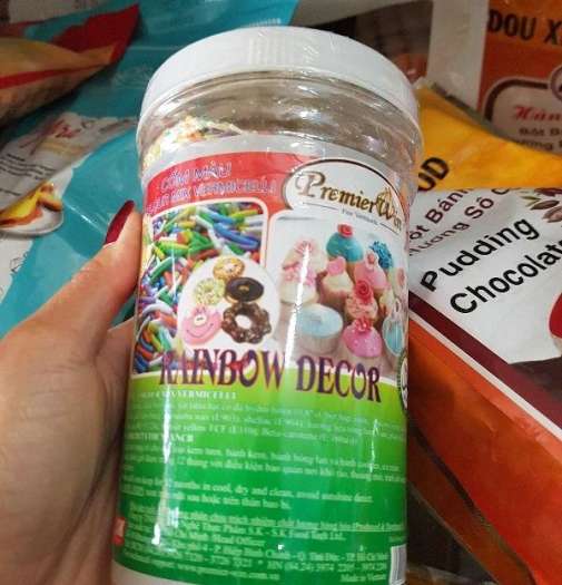 Cốm 7 màu Premier Win 500gam date 10-2023