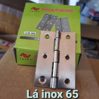 1 hộp bản lề lá inox loại dày lá 65 chuyên dùng cho cánh cửa tủ, cửa nhôm ( 20 chiếc)