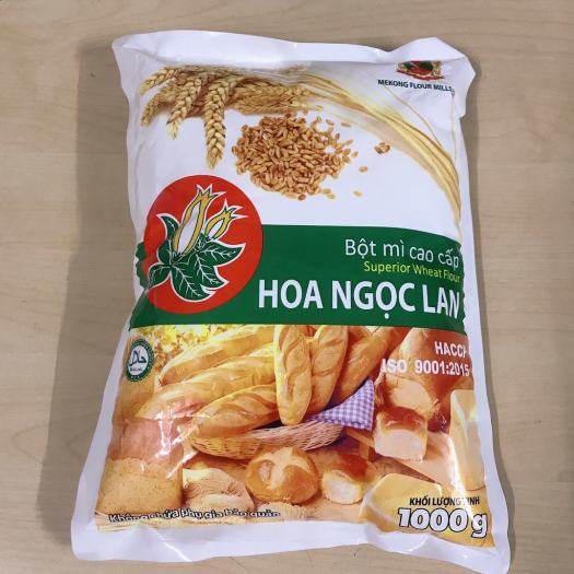 Bột mì cao cấp HOA NGỌC LAN 500gr/1kg -Dùng làm bánh mì -bánh trung thu-các loai bánh ngọt.