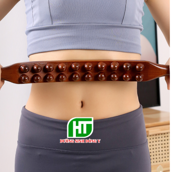 Gậy Gỗ Vạn Năng 20 Bi Carbon  Massage Body Đả Thông Kinh Lạc, Gậy Gỗ Giảm Béo Đánh Tan Mỡ Bụng