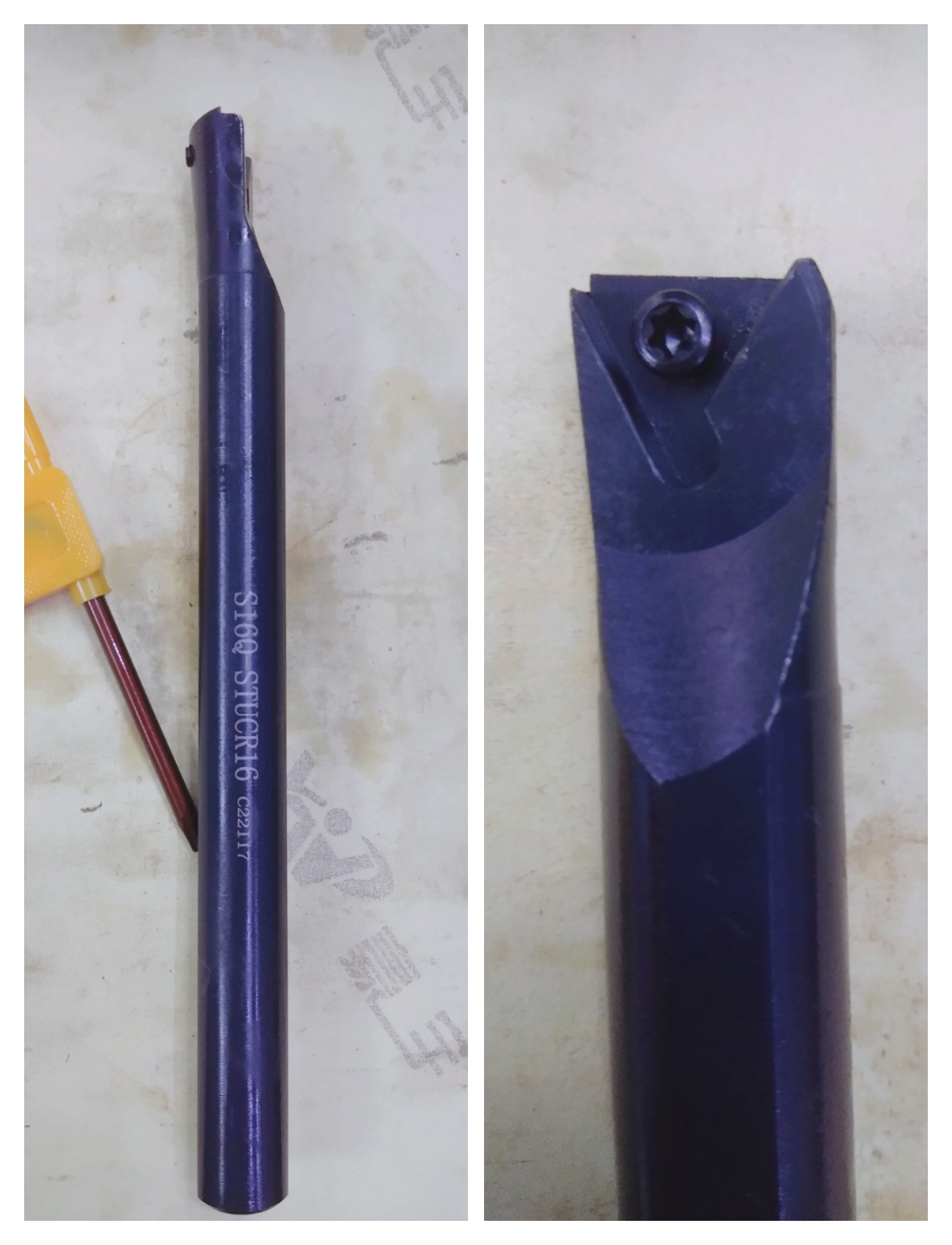 Cán dao móc lỗ 16 20 25 cnc s16q-stucr16 hoặc s20r-stucr16 , s25s-stucr16 tiện góc 93 độ lắp mảnh tc16