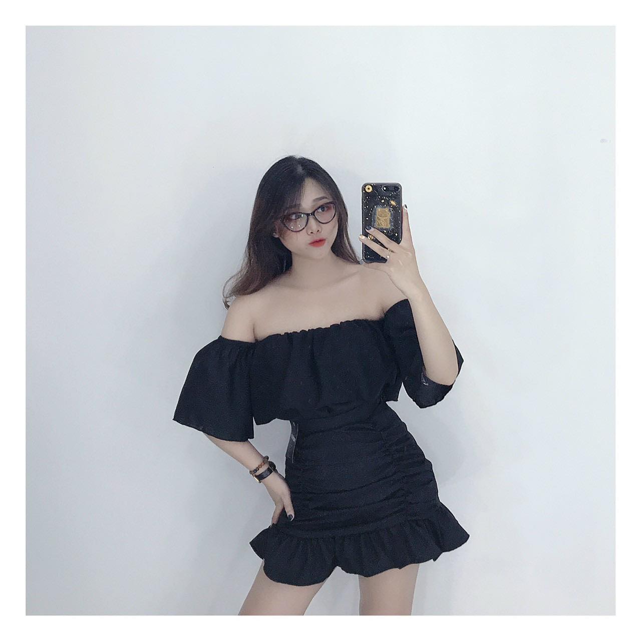 Áo croptop nữ trễ vai bèo kiểu công chúa Áo croptop trễ vai dành cho nữ đủ màu tươi mới áo hở vai bè