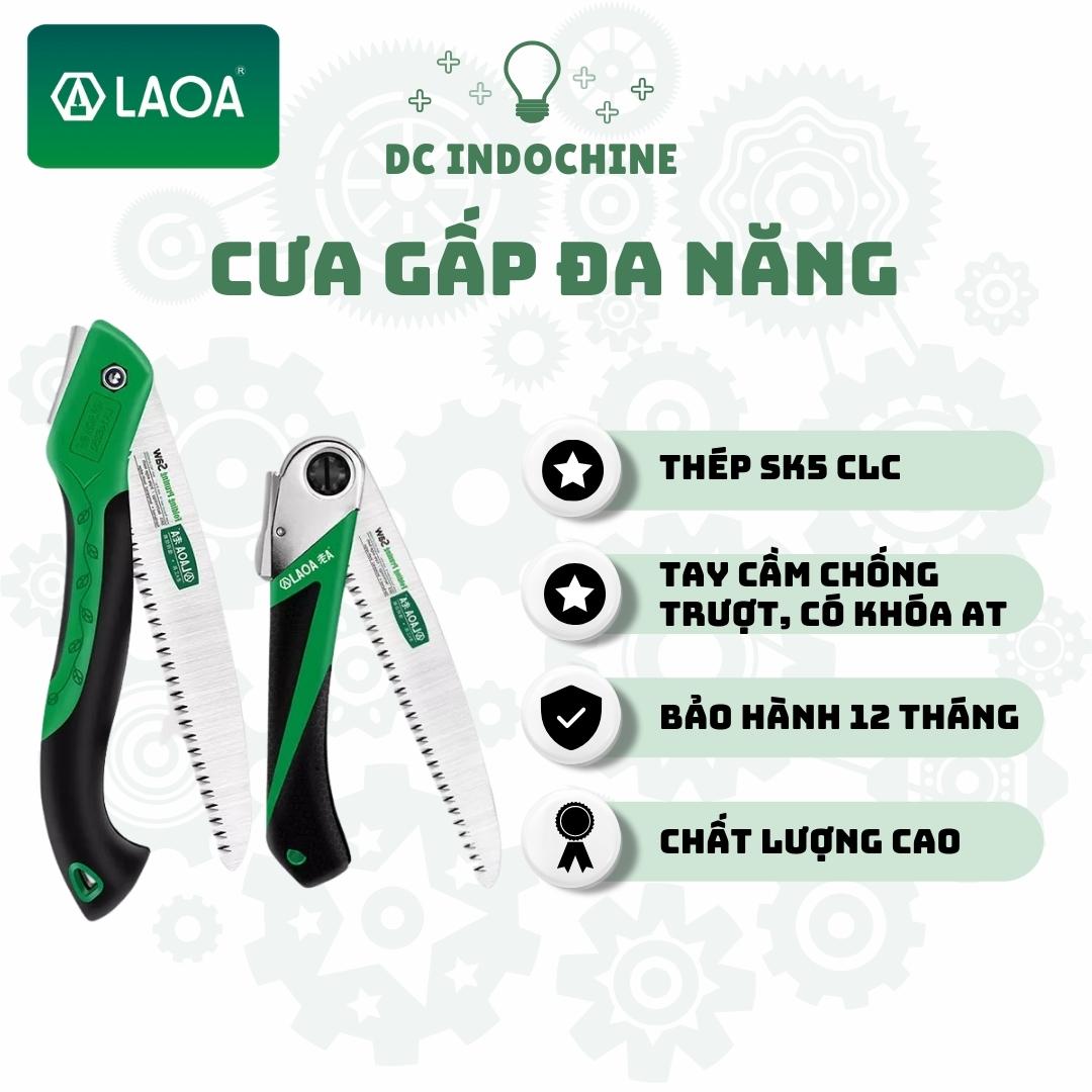 Cưa gấp LAOA chuyên dụng, thép SK5 chất lượng cao, hàng chính hãng