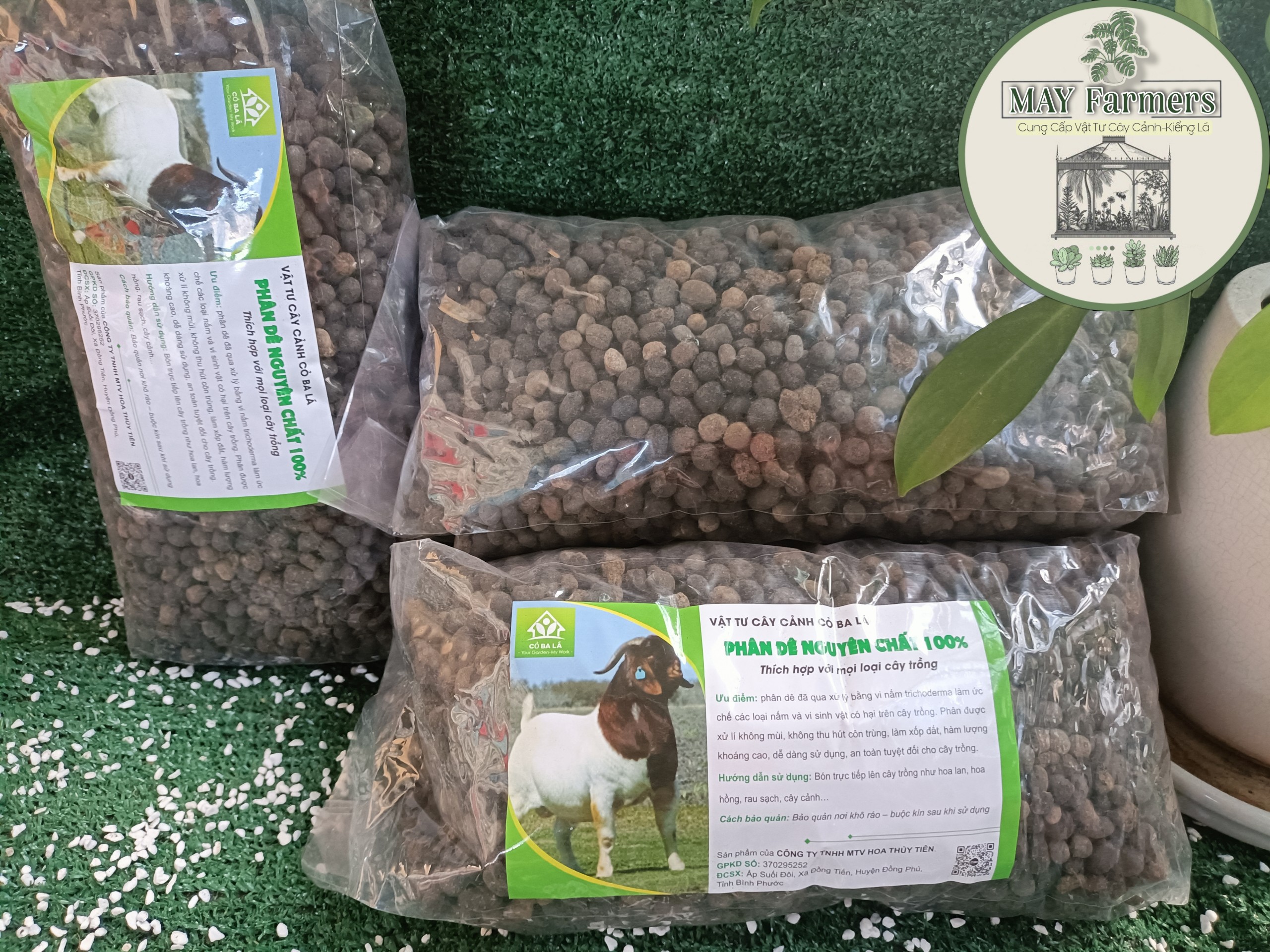 Phân dê nguyên chất 100% đã qua xử lý men trichoderma túi 1kg