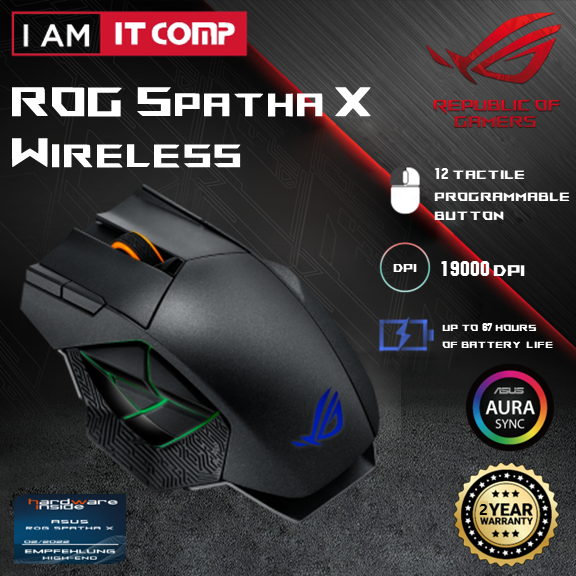 Asus ROG Spatha X Wireless Gaming Mouse P707 ( 90MP0220-BMUA00 )