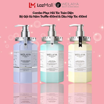 Combo Phục Hồi Tóc Toàn Diện - Bộ Gội Xả Phục Hồi Nấm Truffle 450ml và Dầu Hấp Tóc Phục Hồi 450ml