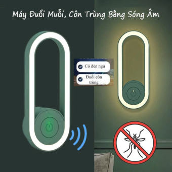 ĐÈN NGỦ KIÊM ĐÈN ĐUỔI MUỖI CÔN TRÙNG BẰNG SÓNG ÂM THÔNG MINH HIỆU QUẢ NHANH CHÓNG