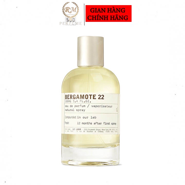 Nước hoa unisex 𝗟𝗲 𝗹𝗮𝗯𝗼 𝗕𝗲𝗿𝗴𝗮𝗺𝗼𝘁𝗲 𝟮𝟮