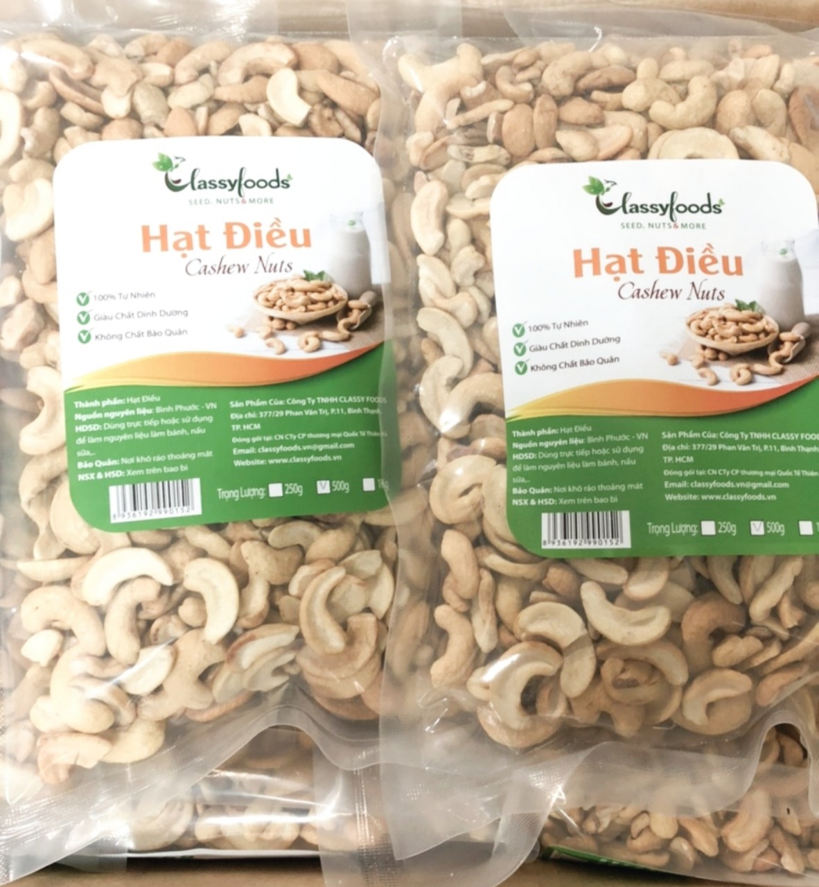 [Freeship]Hạt  điều rang muối/Hạt điều vỡ đôi rang muối