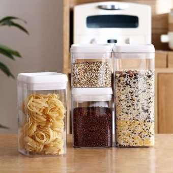 HỘP NHỰA ĐỰNG ĐỒ KHÔ CÓ NẮP HÚT CHÂN KHÔNG TANASA