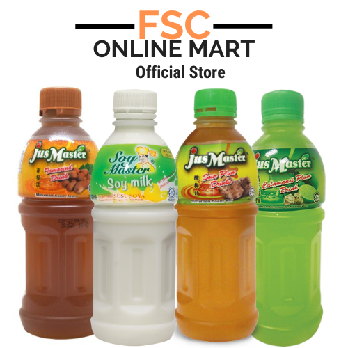 [FSC] Jus-Master Asian Juice Drink 320ml (AsamJawa/Kasturi/AsamBuah/Soya)