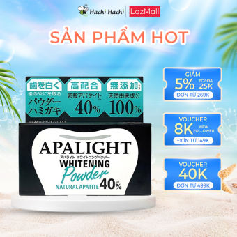 Bột trắng răng Apalight Nhật Bản Brain Cosmos 26g - Hachi Hachi Japan Shop