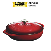 [Trả góp 0%] Lodge - Nồi gang phủ men màu đỏ