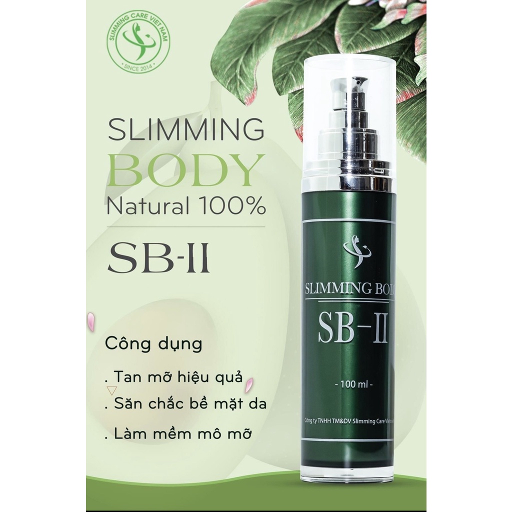 Tinh Dầu Slimming BodySB-2 Chai 100ML Tan Mỡ Đùi Tay Bụng Sử Dụng Chung Với Slimming BodySB-2 Hàng Chính Hãng