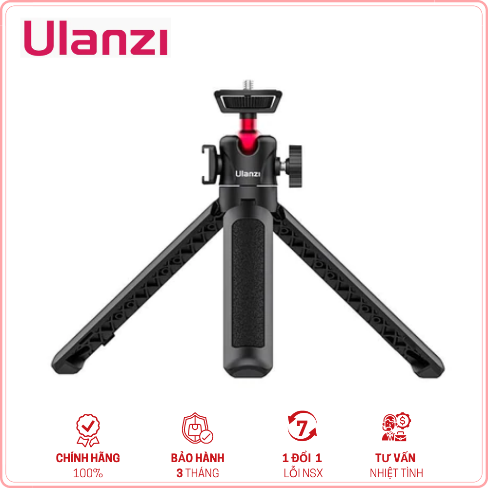 Ulanzi mt-16 - hàng chính hãng - chân tripod tích hợp ballhead xoay 360° dành cho điện thoại & máy ảnh