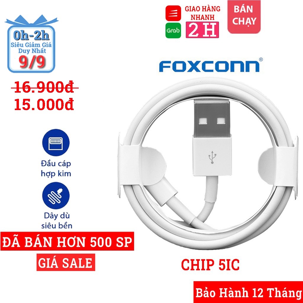 Dây sạc Lightning - Cáp sạc Chân Lightning Dùng Cho iPhone