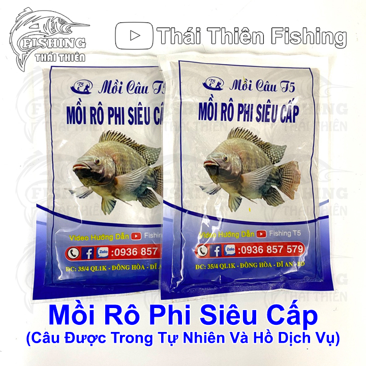 Mồi rô phi siêu cấp t5 dùng câu sông tự nhiên, hồ dịch vụ