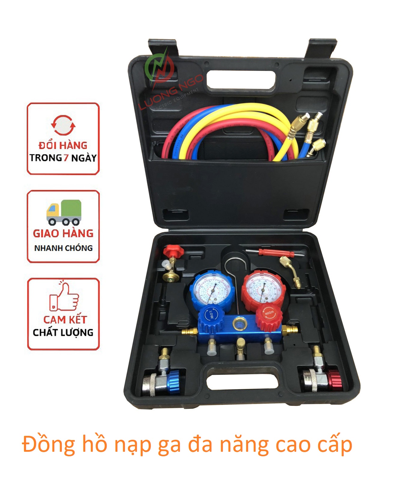Bộ đồng hồ nạp gas lạnh điều hoà, tủ lạnh cao cấp