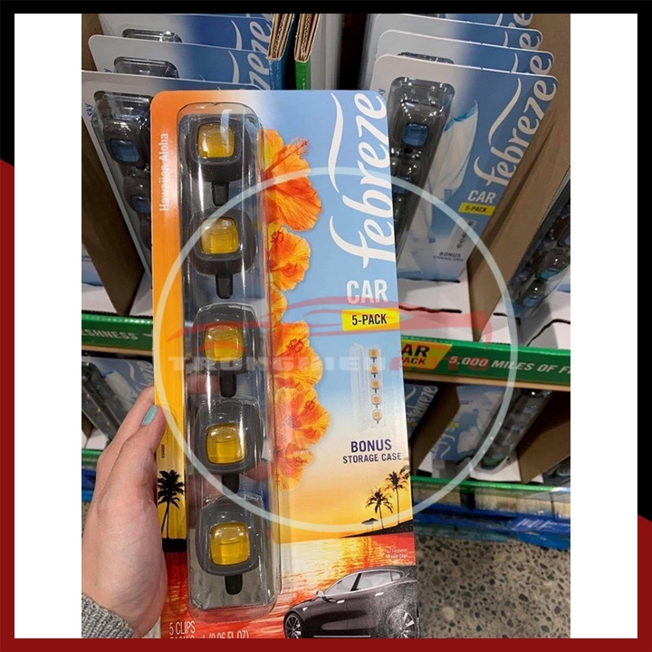 Nước hoa ô tô febreze cao cấp kẹp cửa gió điều hòa xe hơi febreze car vent air freshener