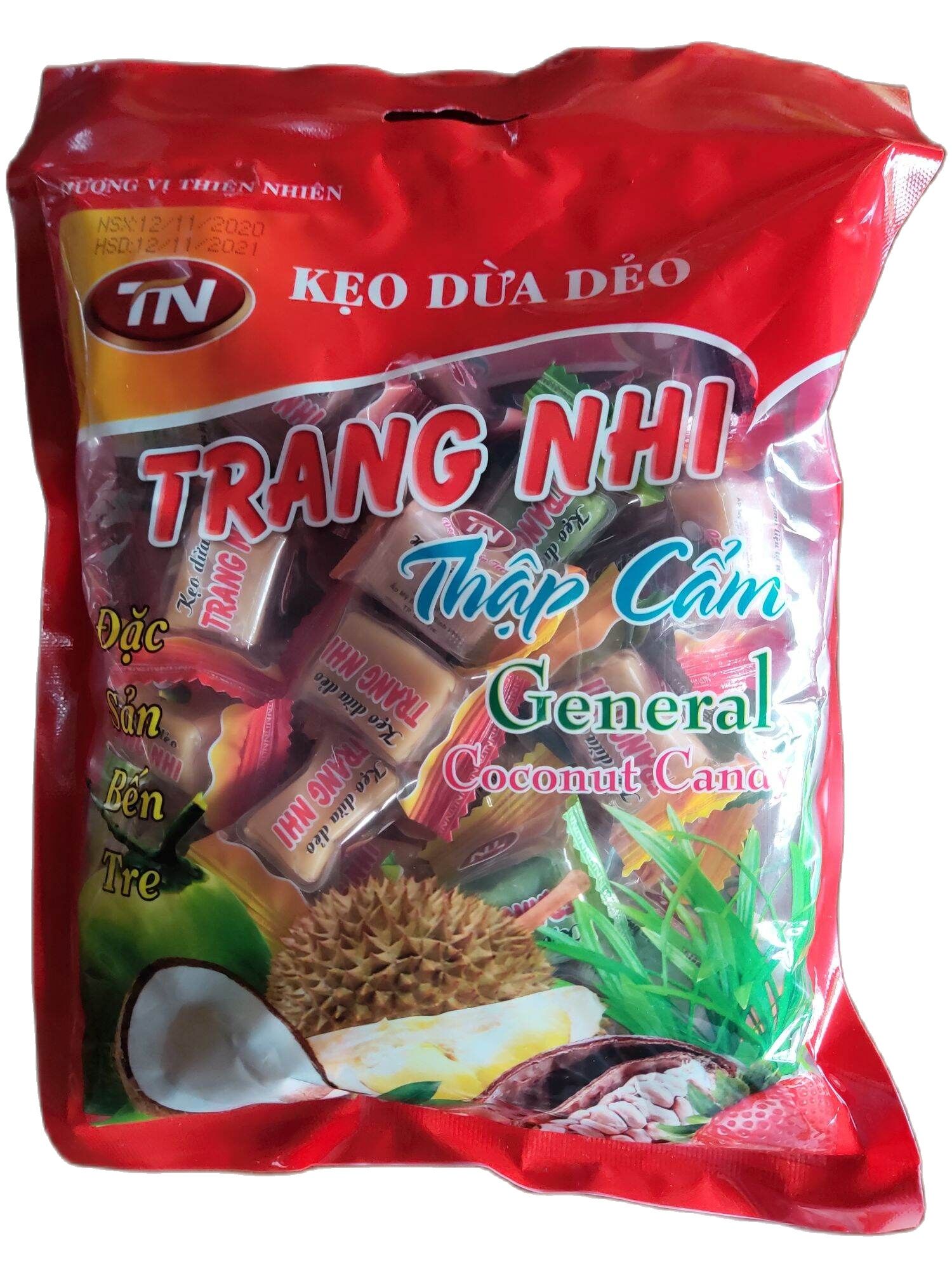 Kẹo dừa dẻo thập cẩm đặc sản Bến Tre 250g