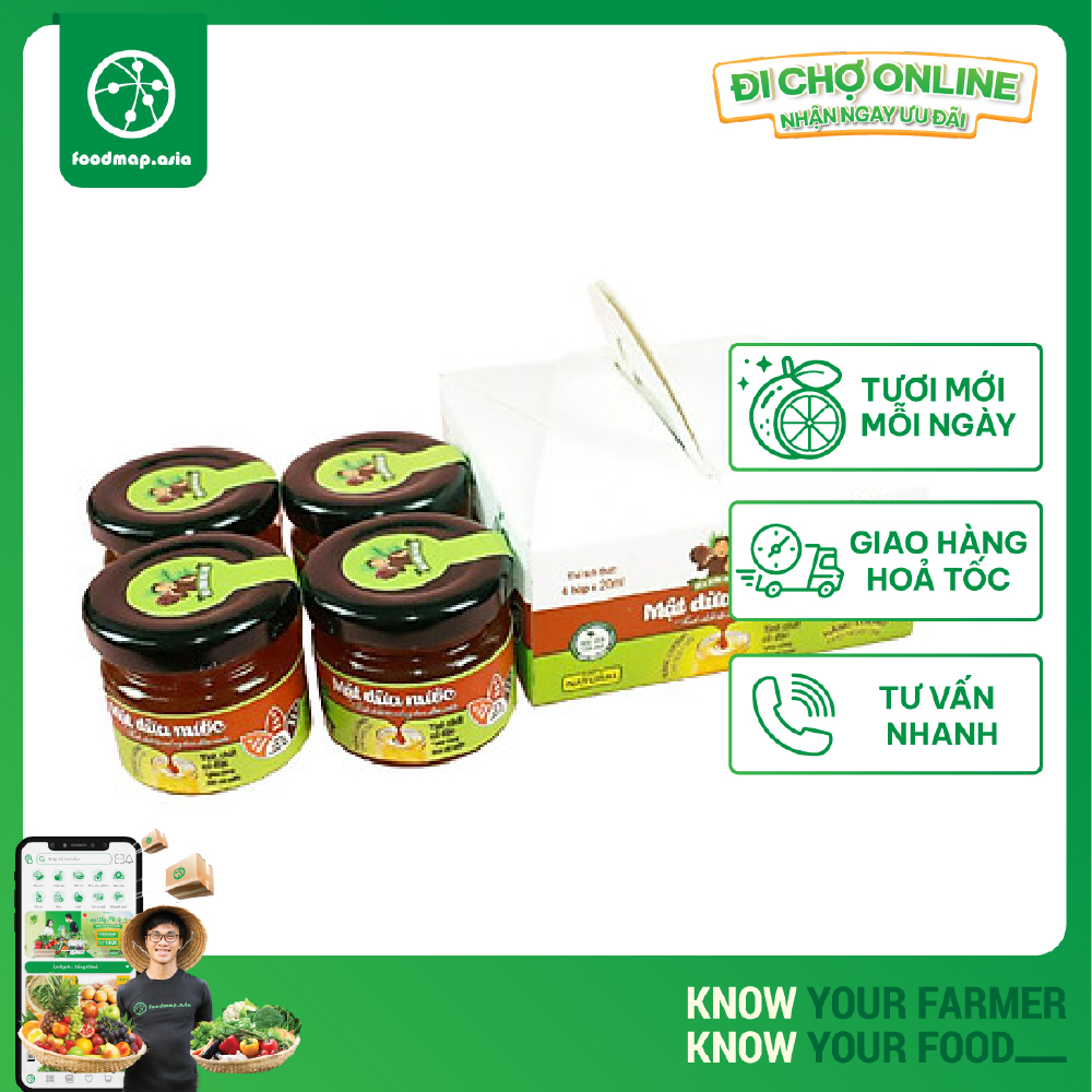 Mật Dừa Nước Cô Đặc Ông Sáu - Hủ 20ml - Foodmap