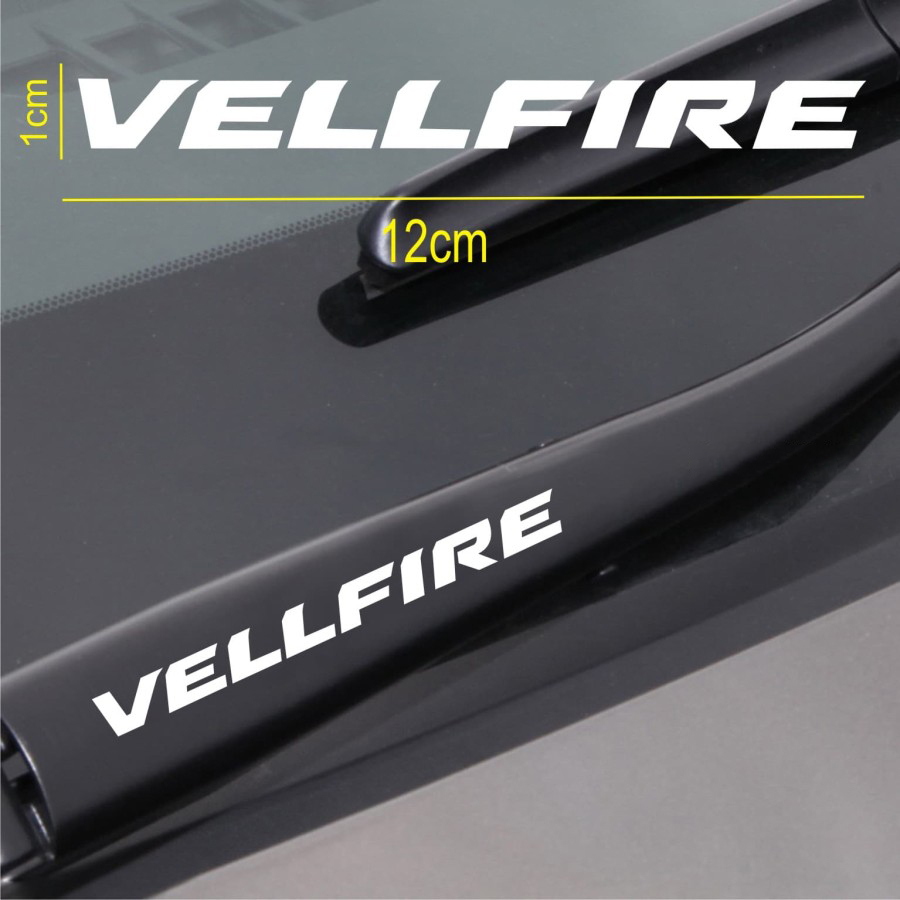 Stiker Wiper Mobil Toyota Vellfire - Car Decal Sticker Harga 12,000 rupiah*Gratis Ongkir