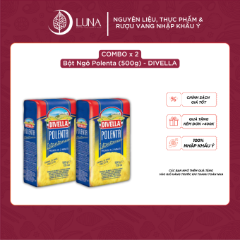 Bột Ngô Polenta DIVELLA gói 500g - COMBO x 2 - GIÁ TỐT [Bột Bắp Polenta Chính Hãng]