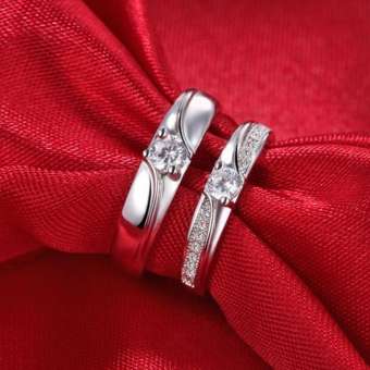 Nhẫn cặp nam nữ phong cách hàn gắn kết yêu thương NC16