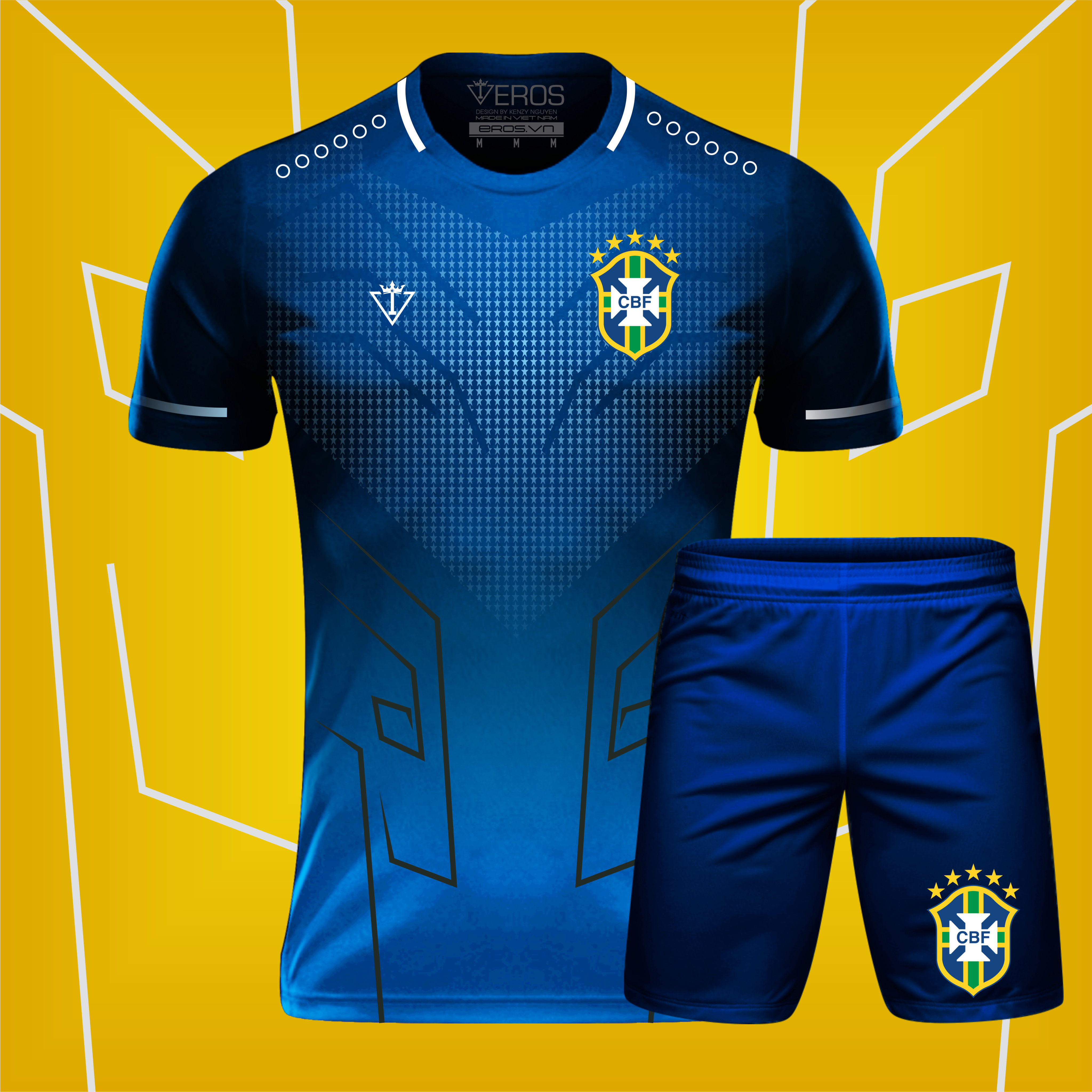 Đồ bóng đá brazil 22, đồ đá banh siêu đẹp