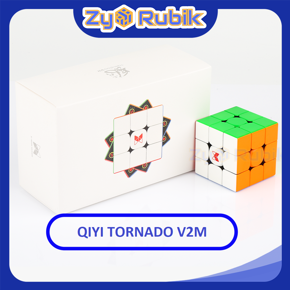 Rubik 3x3 QiYi Xman Tornado V2/V3 M - Rubik Nam Châm 3x3 QiYi X-Man Tornado V2M/ V3M Stickerless Phiên Bản Thứ 2/3 - Zyo Rubik