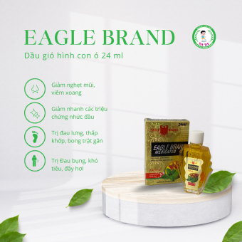 Dầu gió vàng EAGLE BRAND hình con ó 24ml