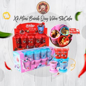 Xô Mini Bánh Viên Socola dễ thương Xô 25 Gam