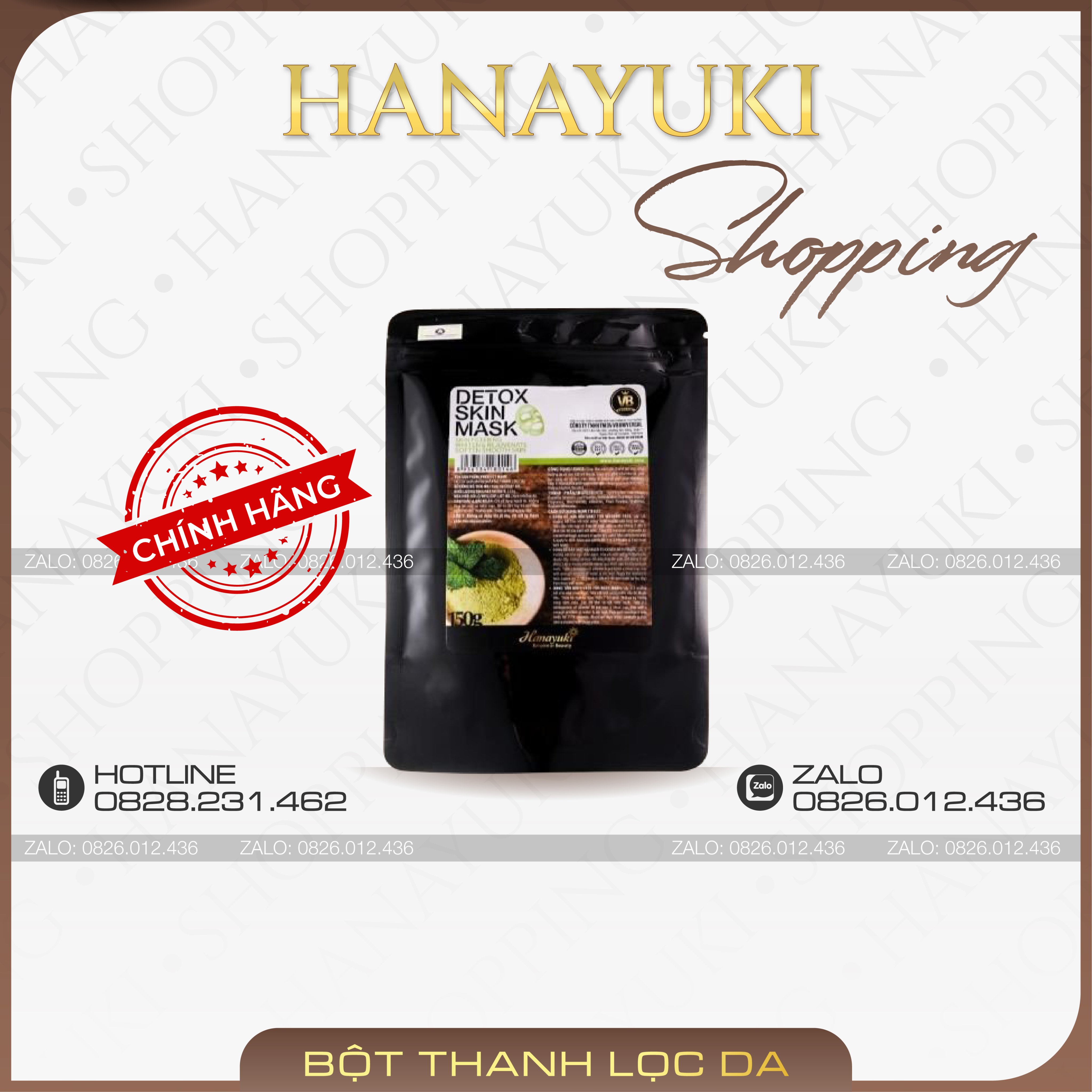 Bột Detox Thanh lọc Da Hanayuki