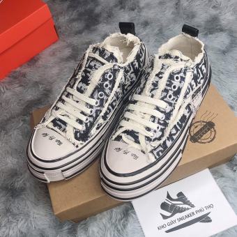 Giày sneaker ĐẾ GỖ giày XVessel rách dior chuẩn 11