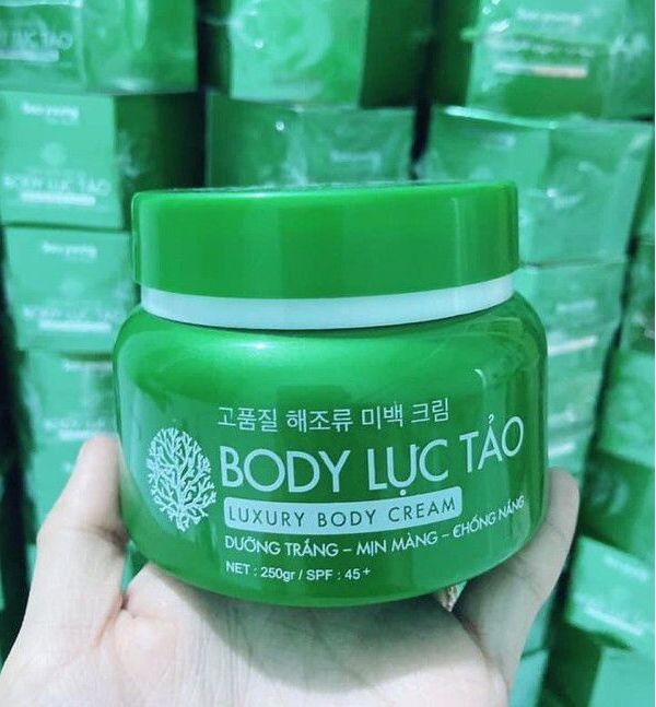 Kem body lục tảo dưỡng trắng da Soo Young 250g