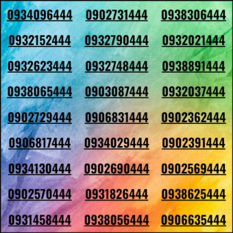 Sim đẹp phong thủy tam hoa 0, 1 và 4 đầu 09