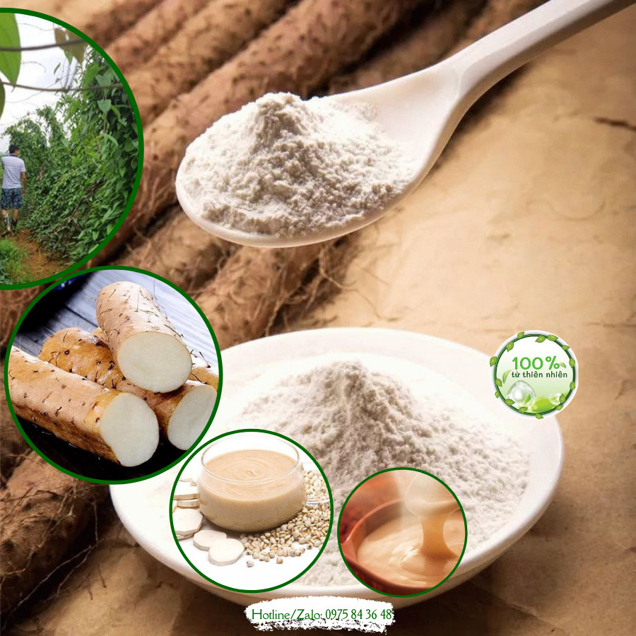 Bột củ mài hoài sơn lương việt - làm bánh, nấu súp, cháo, chè 500g